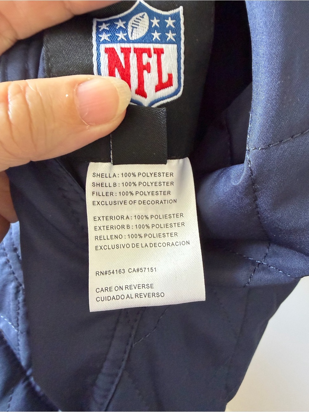 NFL Chicago Bears Reversible Sherpa & Quilted Full Zip Hooded Jacket | Size L - Picture 6 of 15